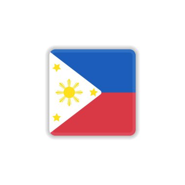Filipinler ulusal bayrak düz simgesi