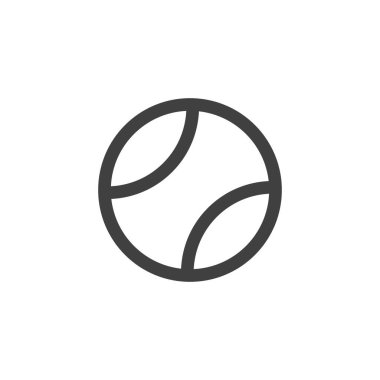 Tenis topu çizgisi simgesi