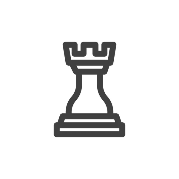 Піктограма лінії Chess Rook — стоковий вектор