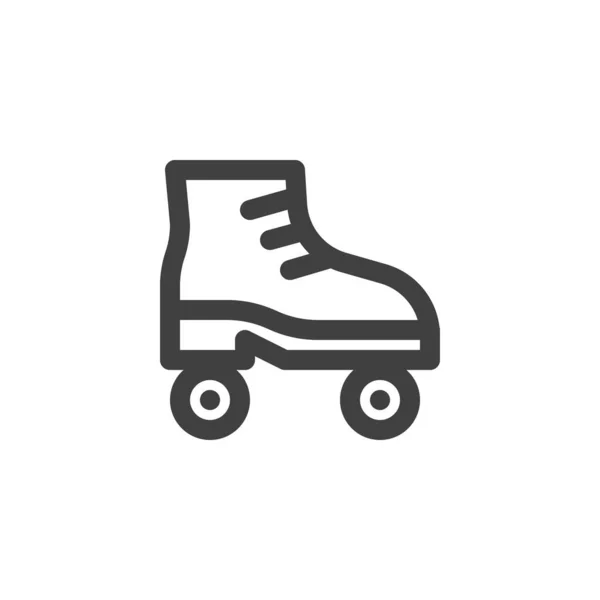 Roller skate line icon — Stock Vector