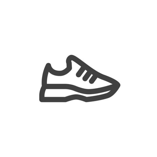 Sport shoe line icon — Stock Vector