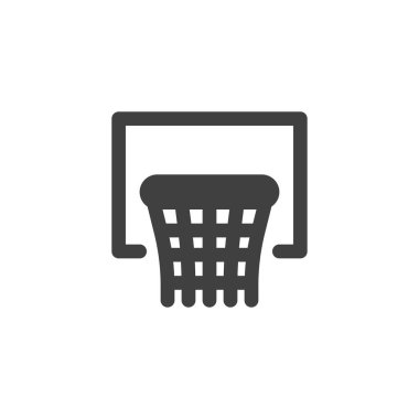 Basketbol pota vektör simgesi