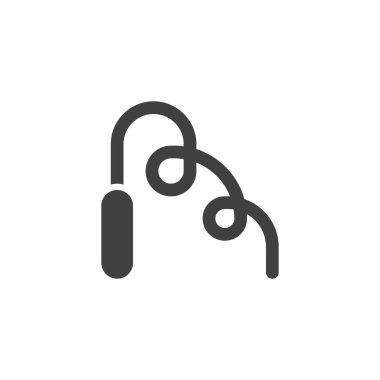 Jimnastik kurdele vektör simgesi