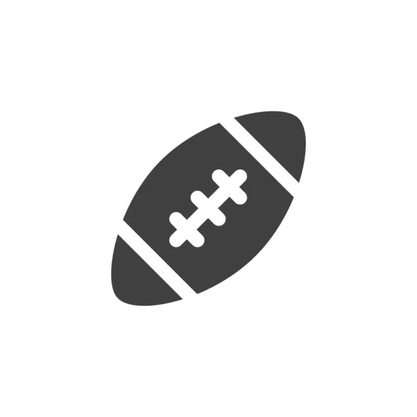 Icône de vecteur de balle de rugby — Image vectorielle