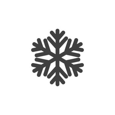 Xmas kar tanesi dekorasyon çizgisi simgesi