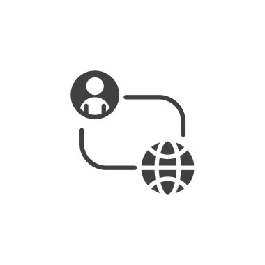 Genel iş ağı vektör simgesi