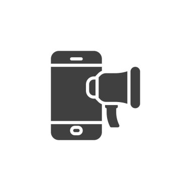 Cep telefonu ve hoparlör vektör simgesi