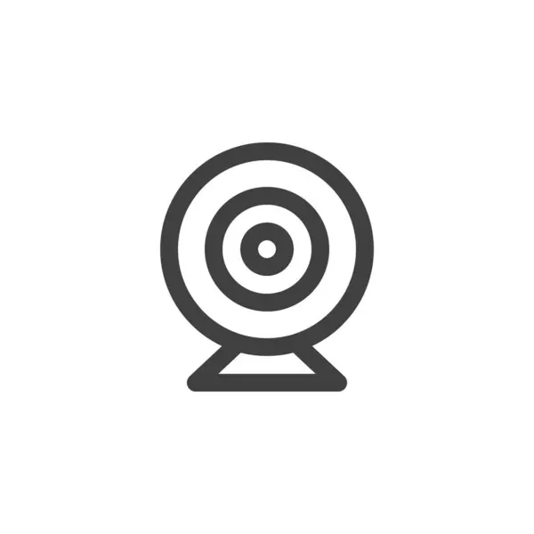 Icono de línea Webcam — Vector de stock