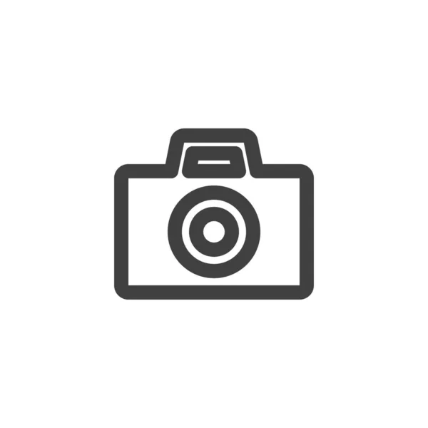 Ikona řádku fotoaparátu — Stockový vektor