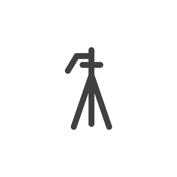 Trípode pie línea icono — Vector de stock