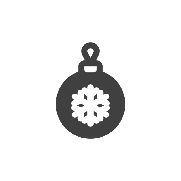 Icona vettore bauble di Natale — Vettoriale Stock