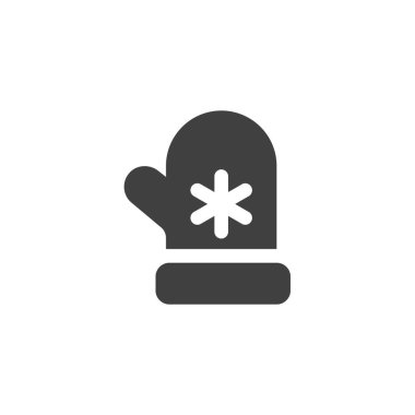 Kış eldiveni vektör simgesi