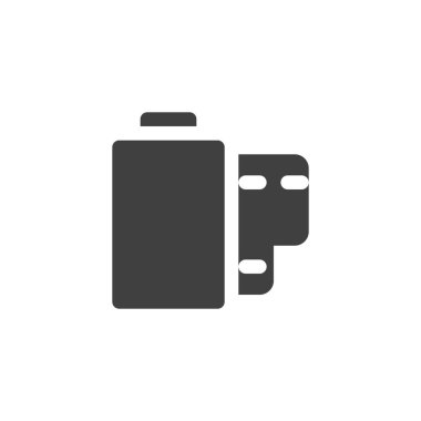 Kamera film rulo vektör simgesi