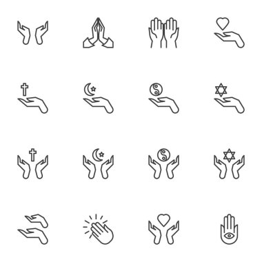 Dini dua satırı simgeleri ayarlandı