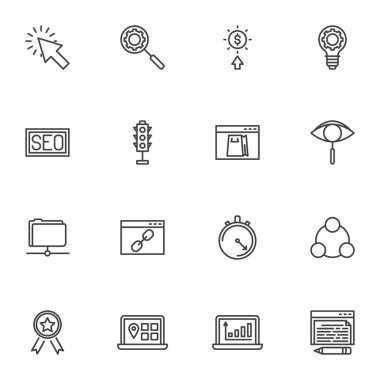 SEO satır simgeleri ayarlandı