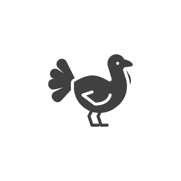 Turquía animal vector icono. — Vector de stock