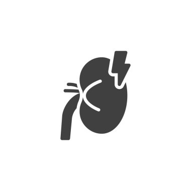 Kalıcı böbrek hasar vektör simgesi