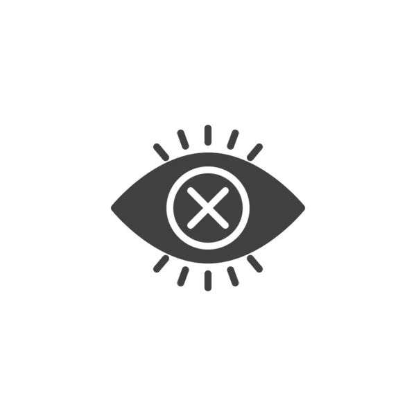 Diabetes icono del vector ocular — Vector de stock