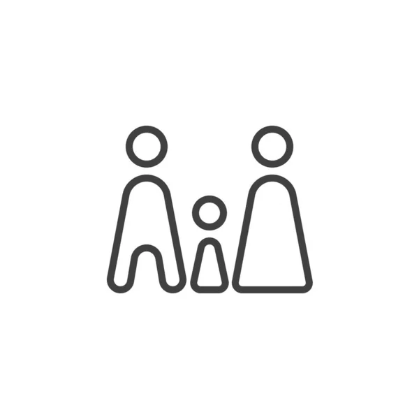 Familie kamer lijn pictogram — Stockvector