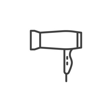 Saç kurutma çizgisi simgesi