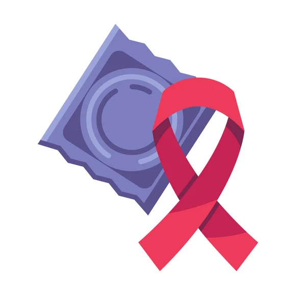 Ikonen för förebyggande av hiv — Stock vektor
