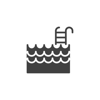 yüzme havuzu vektör simgesi