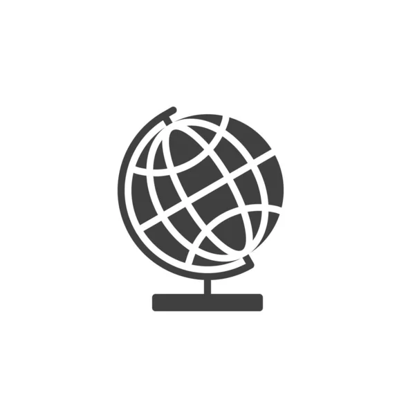 Mundo globo vector icono — Vector de stock
