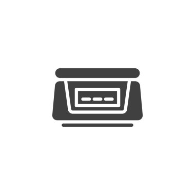 Mutfak ölçekli vektör simgesi