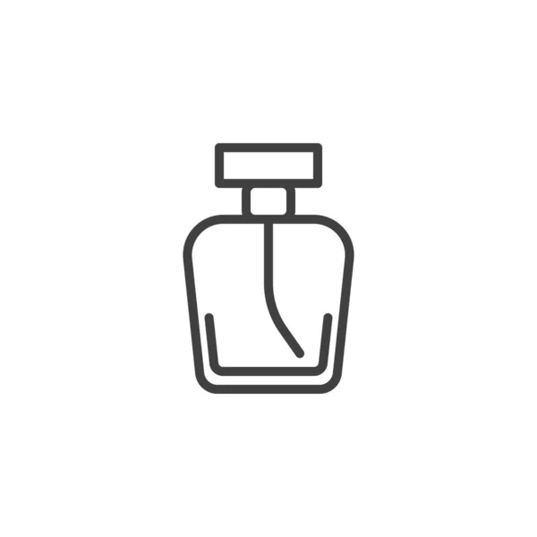 Ícone de linha de garrafa de perfume —  Vetores de Stock