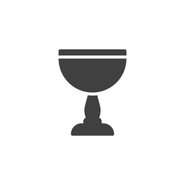 Şarap kadehi vektör simgesi
