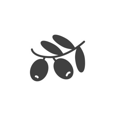 Zeytin dalı vektörü simgesi
