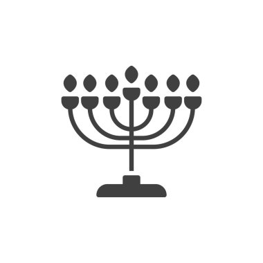 Hanuka menorah vektör simgesi