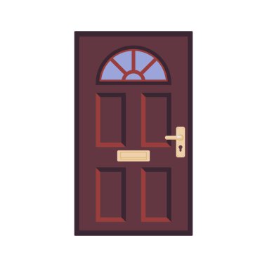 Saplı kapı ve yuva düz simgesi gönder