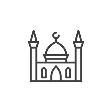 Müslüman cami çizgisi simgesi