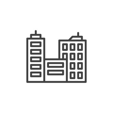 Skyline yapı çizgisi simgesi