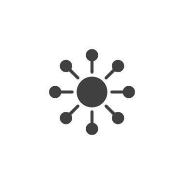 Öngörülebilir grafik katı kabartma simgesi. Eğilim projeksiyon eğrileri olan vektör simgesi. Hava tahminleri modellemesi ve istatistiksel veri sembolü için ideal bir analitik simgesi.