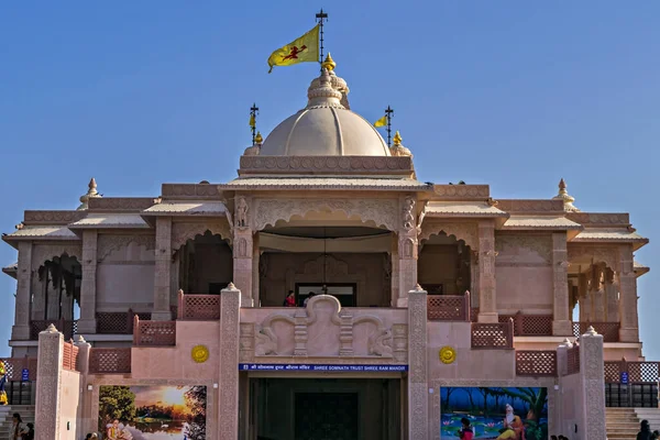 Imagem Frontal Belo Templo Shriram Sombath Gujrat Índia — Fotografia de Stock