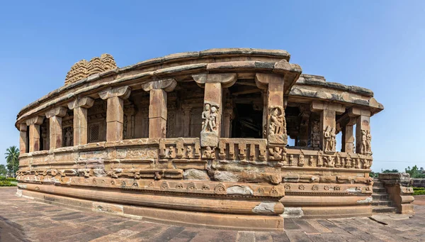 Panorama Bild Durga Tempel Aihole Karnataka Indien Templet Byggt 600 — Stockfoto