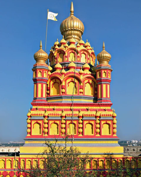 Afternoonn Image Oldest Heritage Structure Pune Parvati Temple Clear Blue — Stock Photo, Image