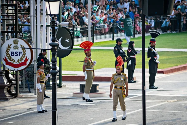 Amritsar Punjab India Abril 2019 Personal Fuerza Seguridad Fronteriza India —  Fotos de Stock