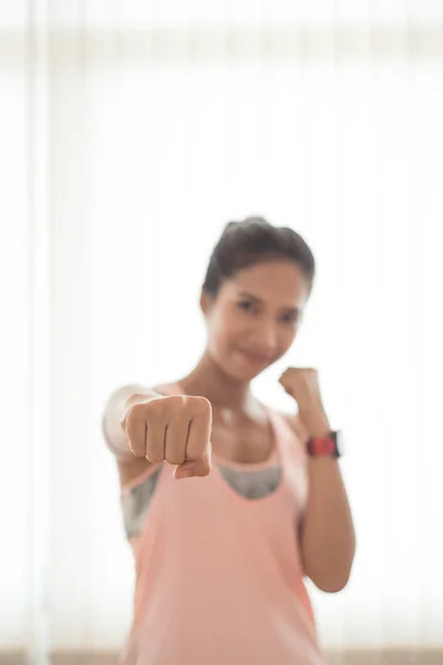 Hermosas Chicas Están Haciendo Ejercicio Gimnasio — Foto de Stock