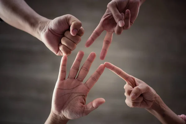 Kracht Van Teamwork Synergie Van Het Team Bouwen Ondersteuning Doelen — Stockfoto