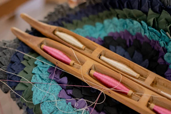 colorful silk thread  for handmade text tile