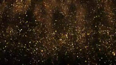 Parıldayan Altın Arkaplan 'ın Süper Yavaş Çekimi, 1000fps' de. Yüksek Hız Sinema Kamerası, 4K.