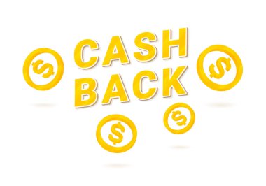 İzometrik cent ile Cashback simgesi
