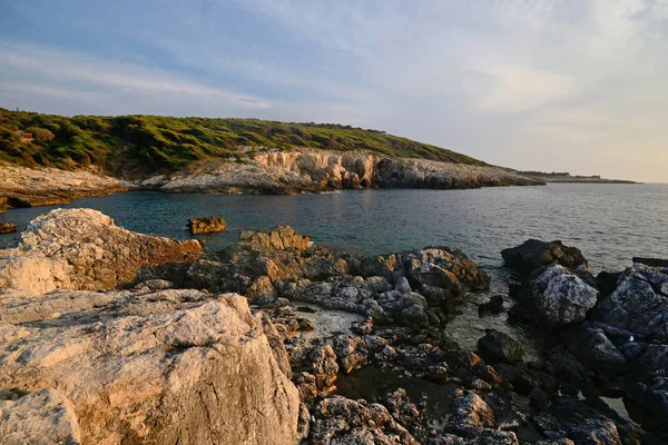 Puglia Itália Ilhas Tremiti Paisagem Marinha Cala Dei Benedettini Com — Fotografia de Stock