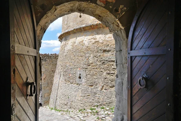 Entrance Door San Leo Fort Emilia Romagna Italy — Stock Photo, Image