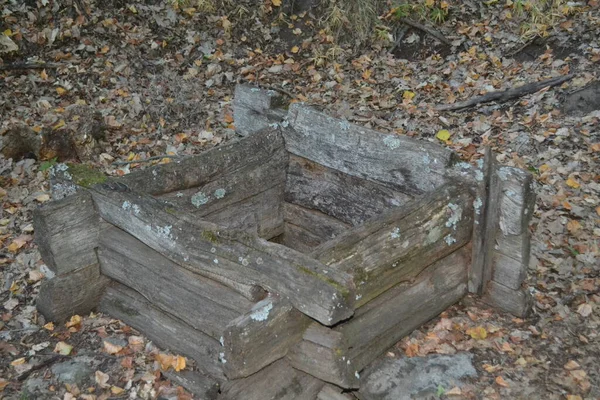 Eski Bir Kuyusundan Ahşap Çerçeve — Stok fotoğraf