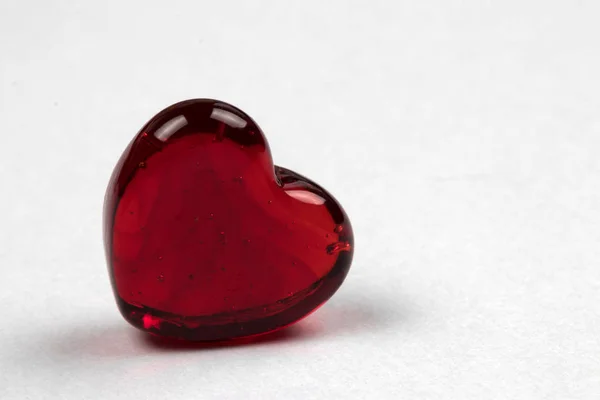 Coração Vermelho Elegante Como Símbolo Amor Dia Dos Namorados — Fotografia de Stock
