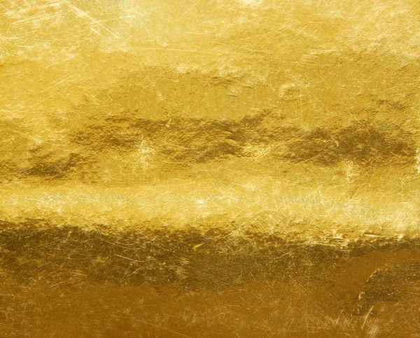 Guld Glänsande Struktur Närbild — Stockfoto